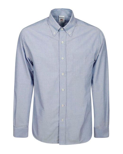 Sebago Blue Whaleback Button-Down Shirt for men