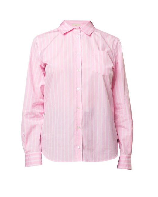 Weekend by Maxmara Pink Striped Long-sleeved Shirt