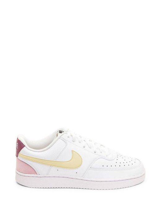 Nike White Court Vision Low Top Sneakers