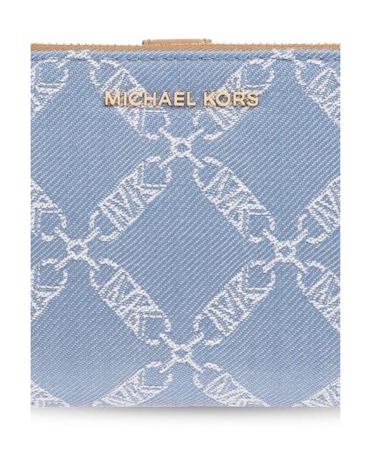 MICHAEL Michael Kors Blue Wallet With Monogram,