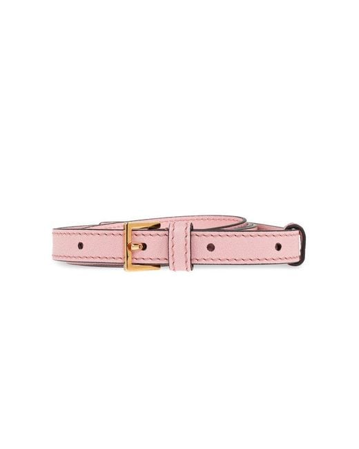 Versace Pink Tag Zipped Vanity Bag