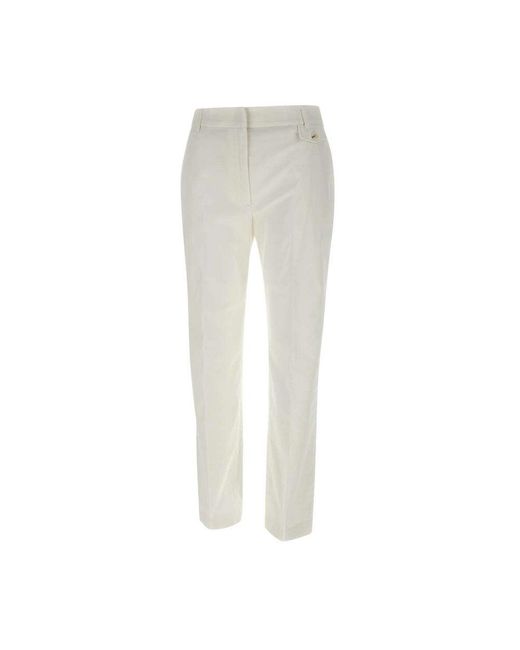 Liu Jo White Cropped Chinos