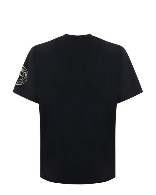 Stone Island T-shirts And Polos Black for men