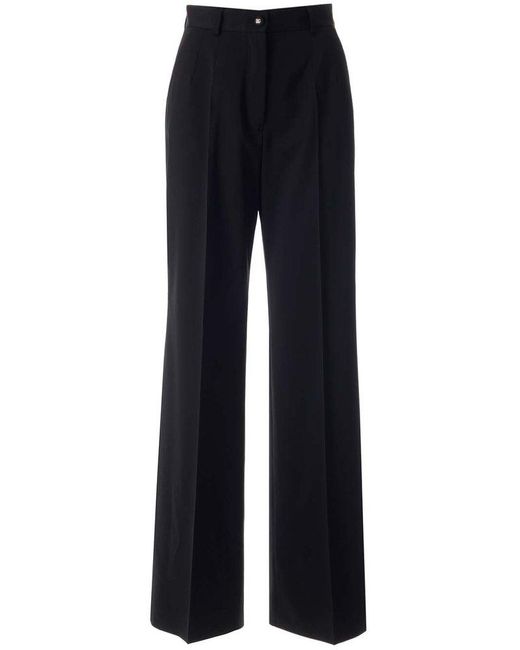 Dolce & Gabbana Blue Wide-leg High Waist Trousers