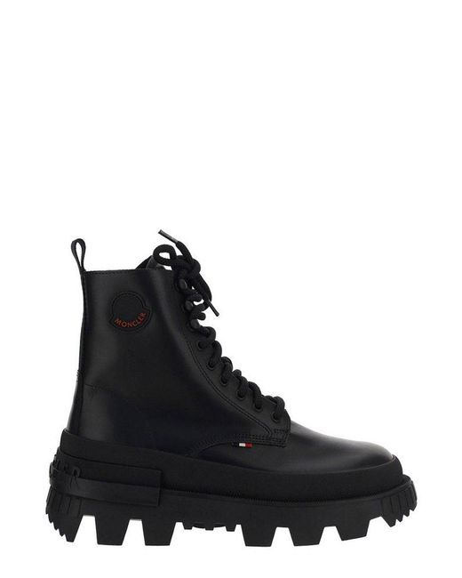 Moncler Black Mercurious Lace-up Boots for men