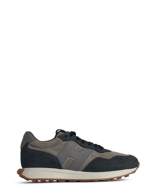 Hogan Black H601 Lace-Up Sneakers for men