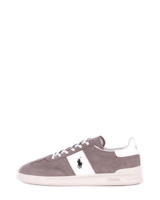Polo Ralph Lauren Gray Heritage Aera Low-Top Sneakers for men