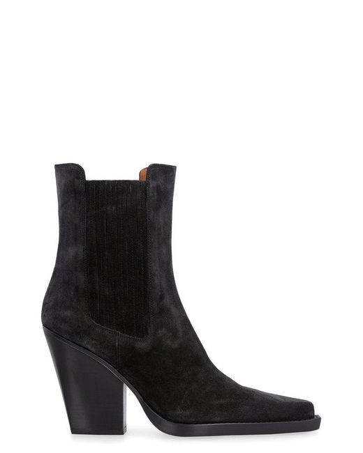 Paris Texas Black Dallas Ankle Boots