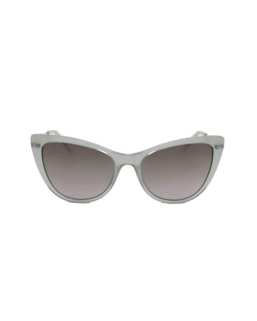 Love Moschino Gray Cat-Eye Frame Sunglasses