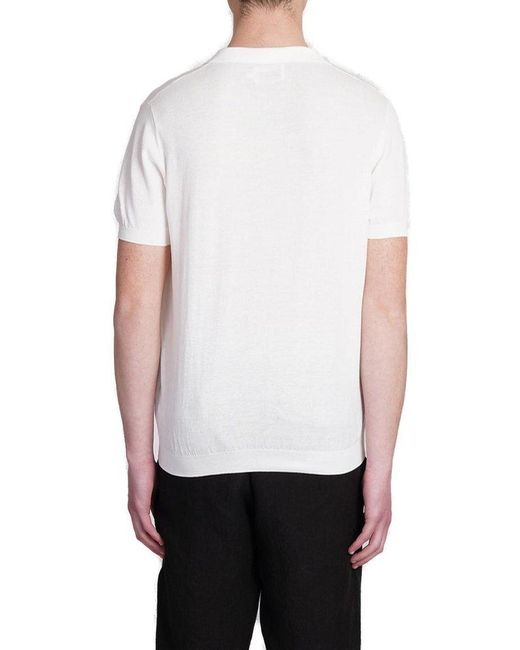 Mc2 Saint Barth White Sloan Logo Embroidered Polo Shirt for men