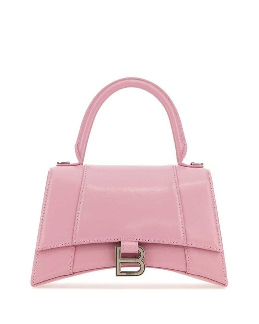 Balenciaga Pink Hourglass Small Tote Bag