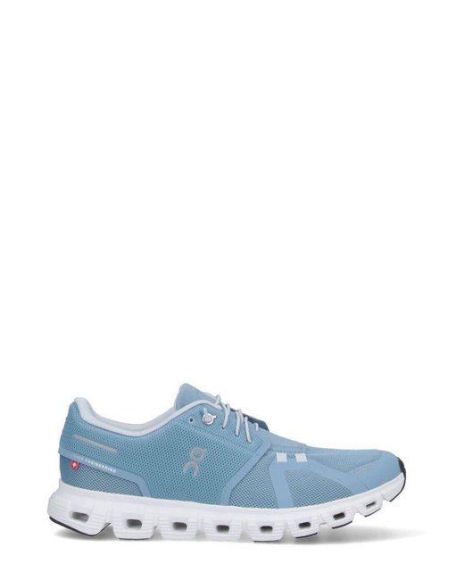 On Shoes Blue Cloud 6 Lace-Up Sneakers for men