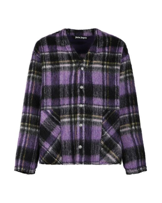 Palm Angels Purple Cardigans for men