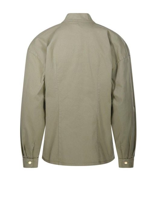 Forte Forte Green Collar Shirt