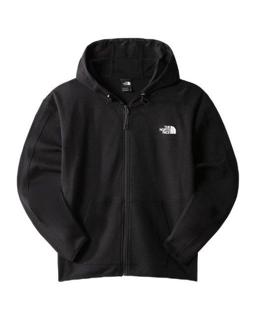 The North Face Black Logo Patch Zip-up Jacket for men