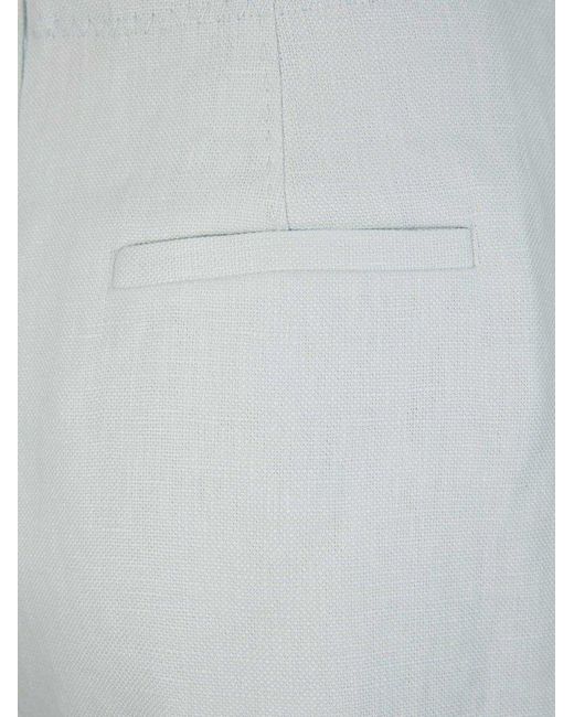 Zimmermann White Natura Linen Shorts