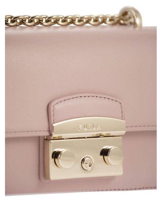Furla Pink Metropolis Mini Shoulder Bag