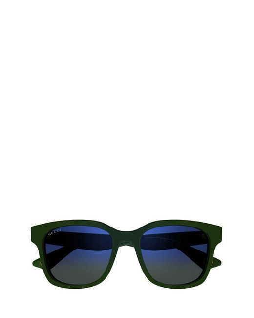 Gucci Blue Square-frame Sunglasses for men
