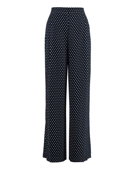 Michael Kors Blue Technical Fabric Pants