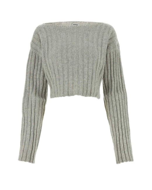 Baserange Gray Long Sleeved Knitted Sweater
