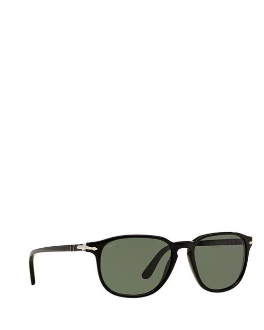 Persol Black Rectangular Frame Sunglasses for men