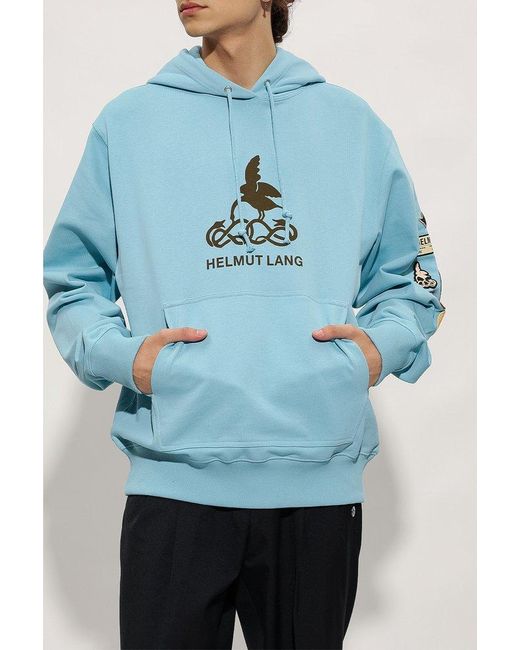 Helmut lang baby blue hoodie hotsell