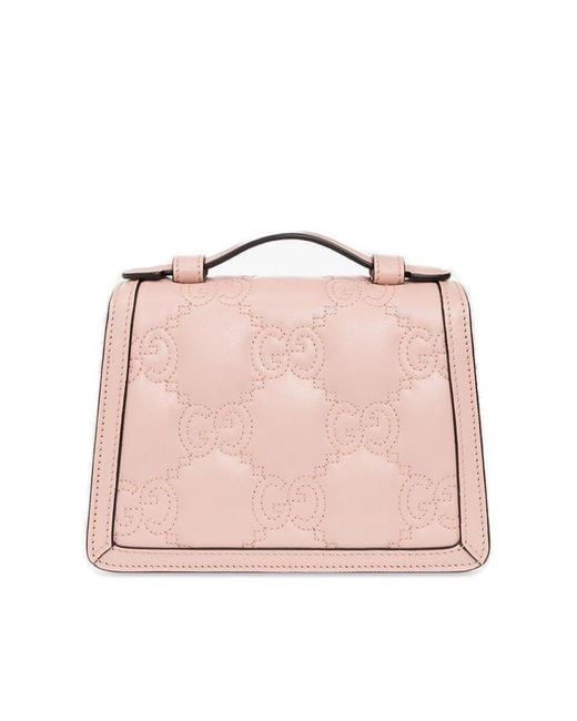 Gucci Pink GG Matelasse Quilted Shoulder Bag