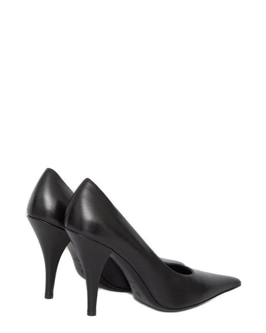 The Row Black Pointed-toe Slip-on Pumps