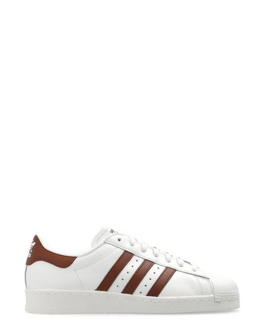 Adidas Originals White Superstar 82 Lace-up Sneakers for men