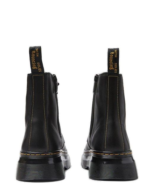 Yohji Yamamoto Black X Dr. Martens Round-toe Lace-up Boots for men