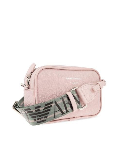Emporio Armani Pink Shoulder Bag With Logo
