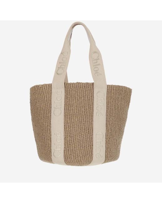 Chloé Natural Large Woody Basket Bag