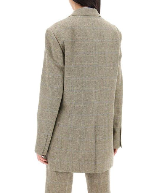 Dries Van Noten Green Open Front Blazer