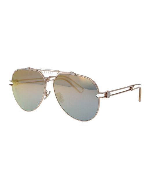 Philipp Plein Plein Brave Square Frame Sunglasses - Grey for Men