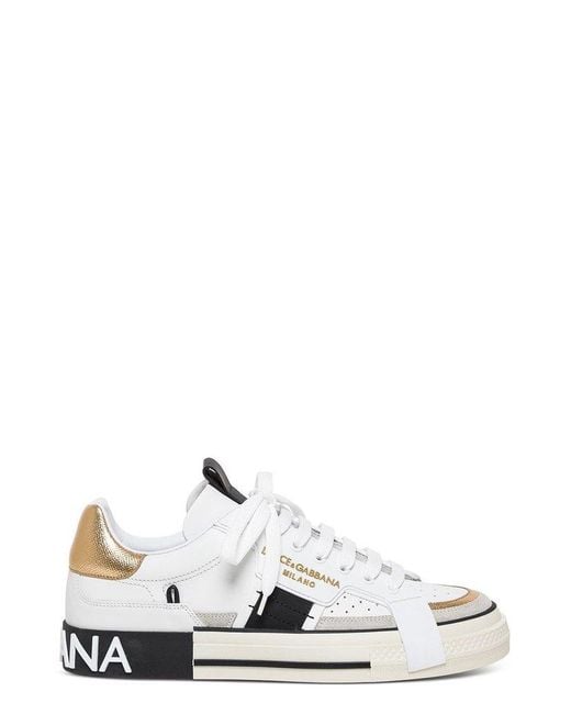 Dolce & Gabbana White Custom 2.zero Low-top Sneakers for men