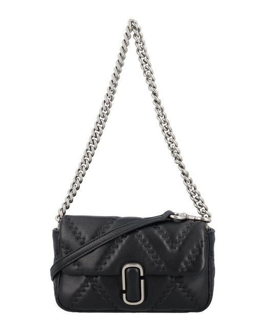 Marc Jacobs Black The Quilted Leather J Marc Mini Bag