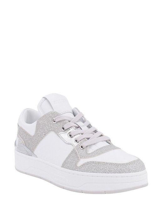 Jimmy Choo White Florent/m Low-top Sneakers