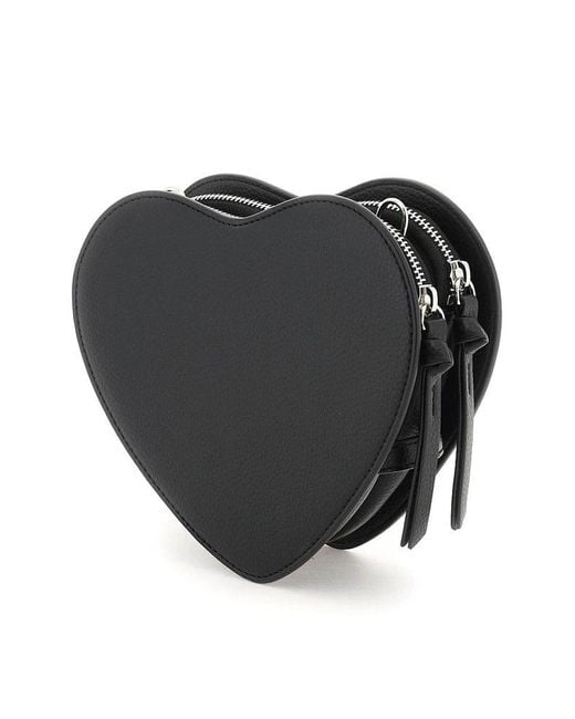 Vivienne Westwood Black 'louise Heart' Crossbody Bag