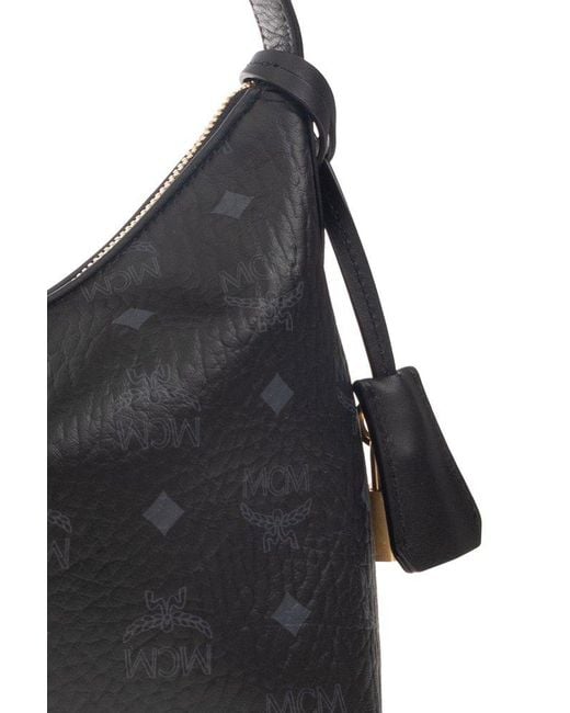 MCM Black 'aren Small' Shoulder Bag,