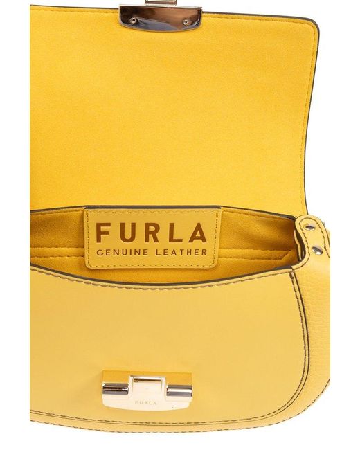 Furla Yellow 'club 2 Small' Shoulder Bag,