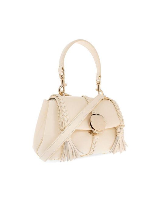 Chloé Natural 'penelope Mini' Shoulder Bag,