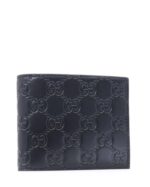 Gucci Black GG Embossed Bi-fold Wallet for men