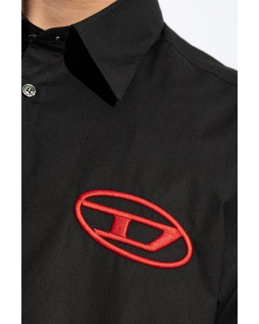 DIESEL Black Shirt `s-simply-d`, for men