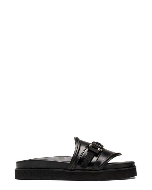 1017 ALYX 9SM Black Buckle Detailed Open Toe Sandals for men