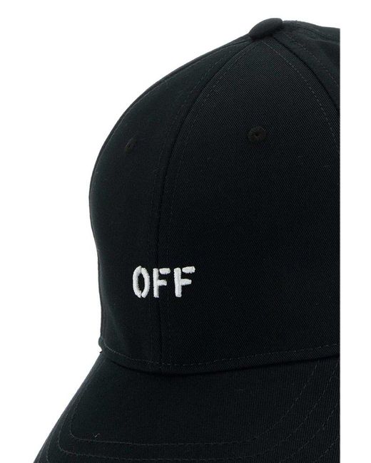 Off-White c/o Virgil Abloh Black Baseball Cap With Logo for men