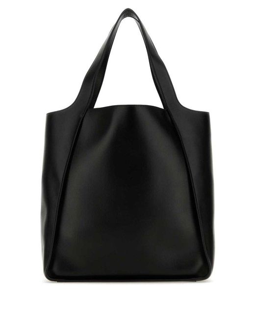 Stella McCartney Black Stella Logo Tote Bag