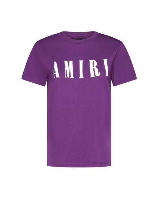 Amiri T-shirt in Purple | Lyst