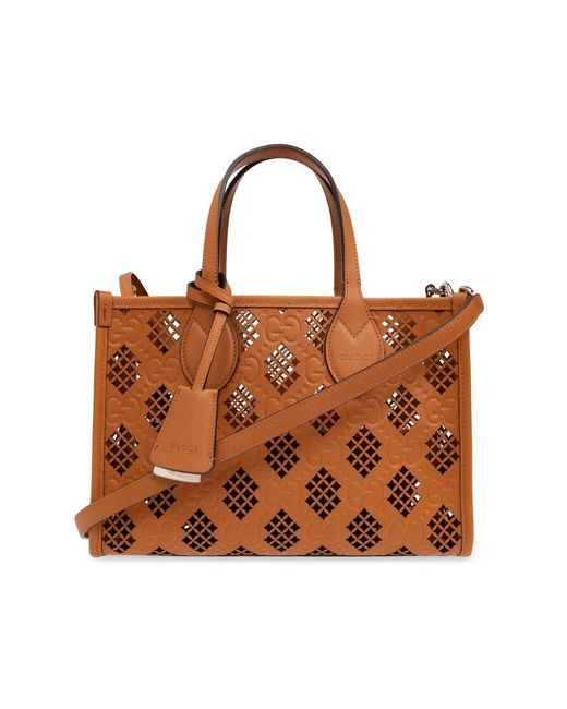 Gucci Brown Small Ophidia Tote Bag