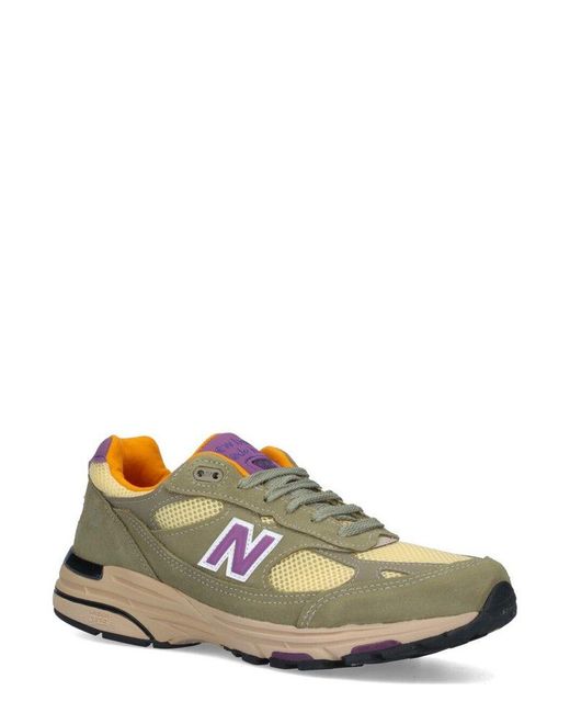 New Balance Green 993 Lace-Up Sneakers