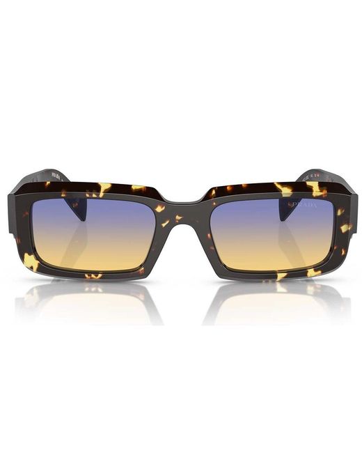 Prada Black Rectangular Frame Sunglasses for men